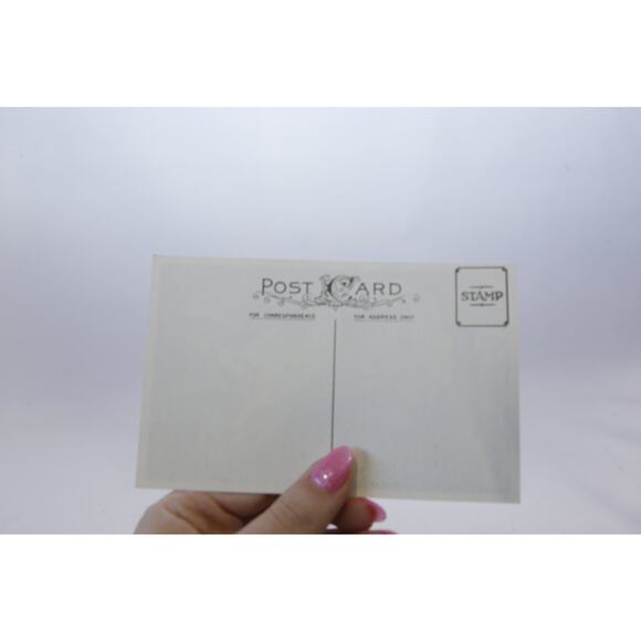 Happy Christmas, Angel with Harp, Rare Postcard, Unused, Color Picture, Craft, - Picture 2 of 2